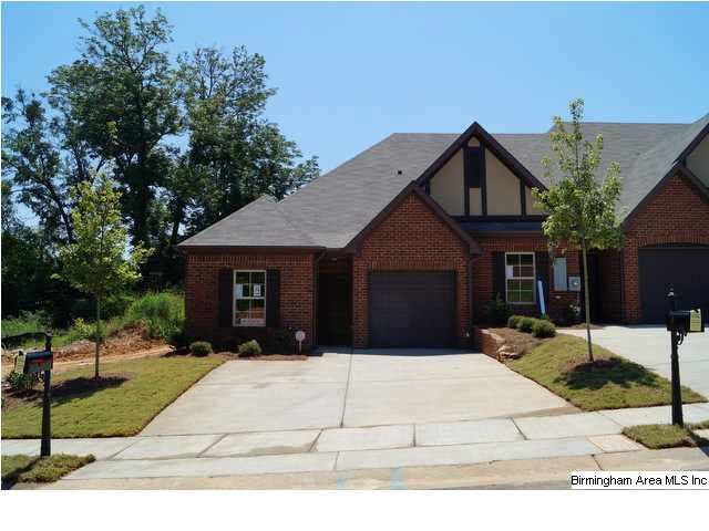 One level townhome with 1-car garage
