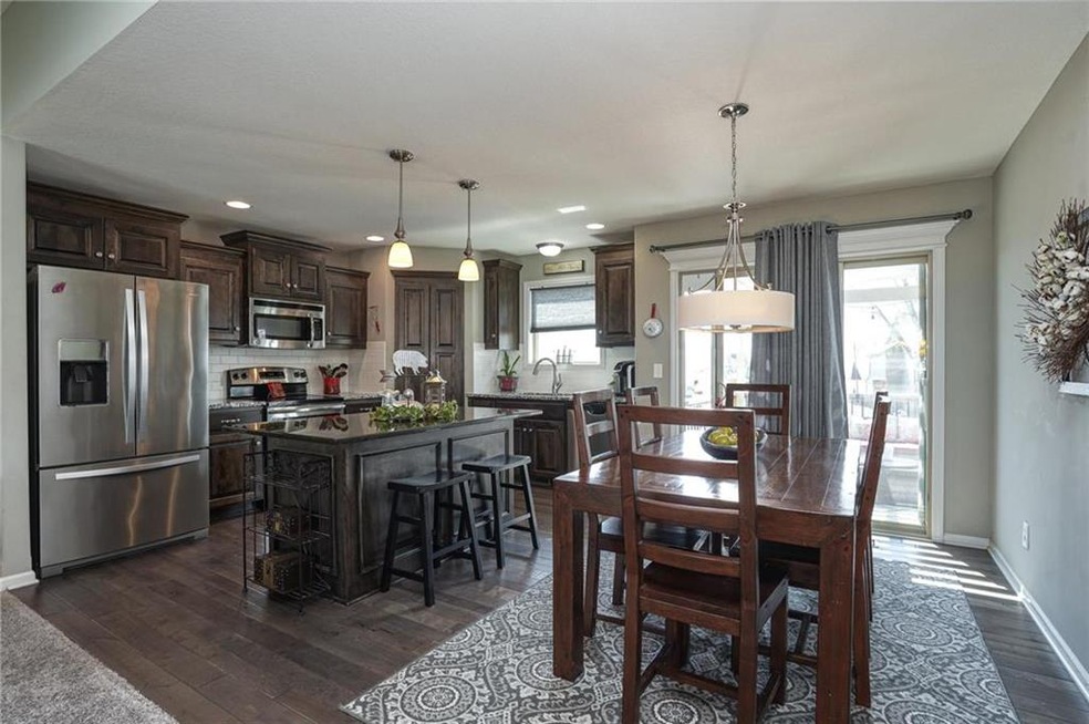 Stunning kitchen with hardwood flooring