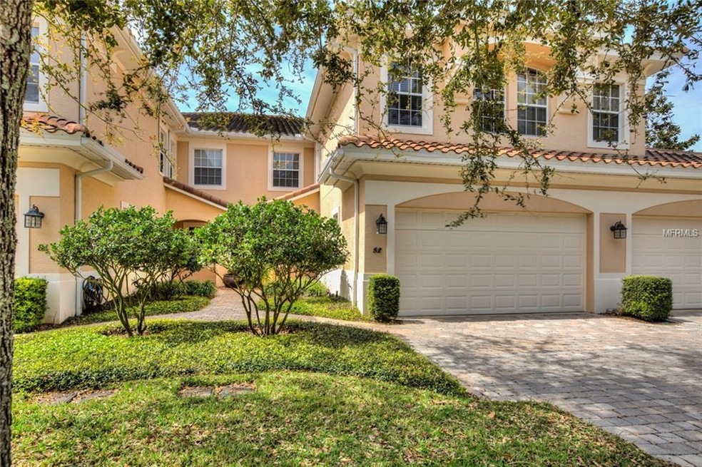 Front of the Condominium with a Two Car Garage