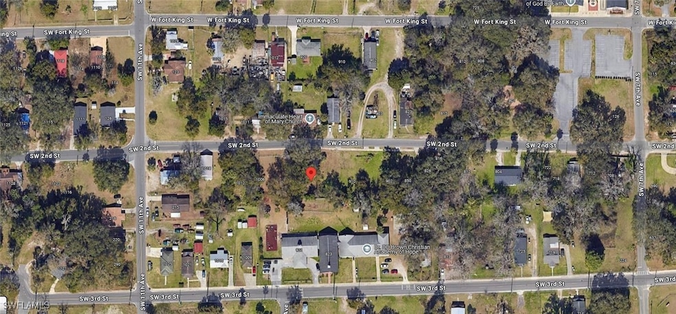 Aerial map of property and surrounding area