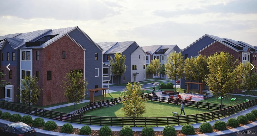View of community featuring a fenced backyard, a y