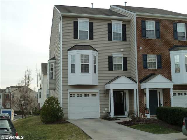 Exterior Front - Corner Townhouse with 4  back ext