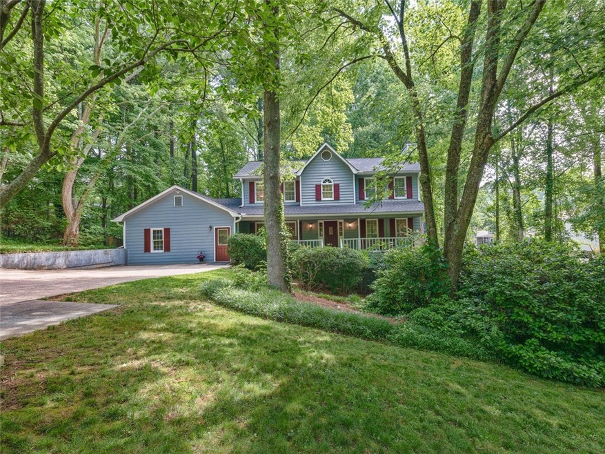 Beautiful traditional home on a wooded lot.