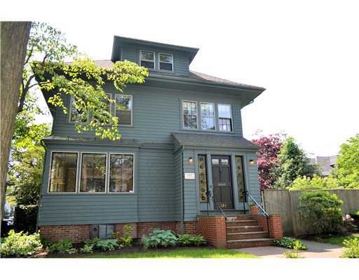 Exterior Front. Adele R. Woods house.  Circa 1913