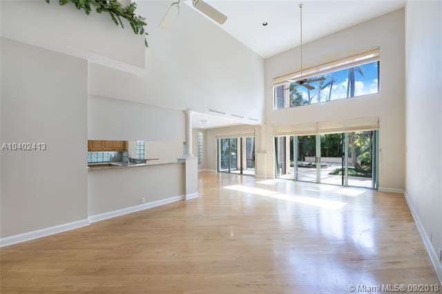 massive livings room showing the high ceilings and