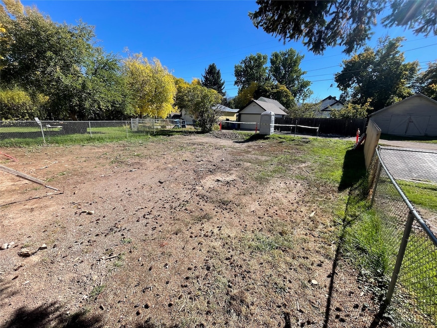 Facing South towards alley