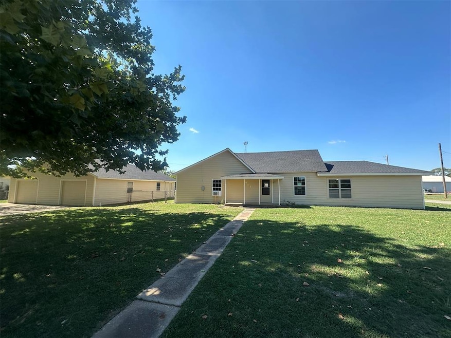 View of front of home with a front lawn