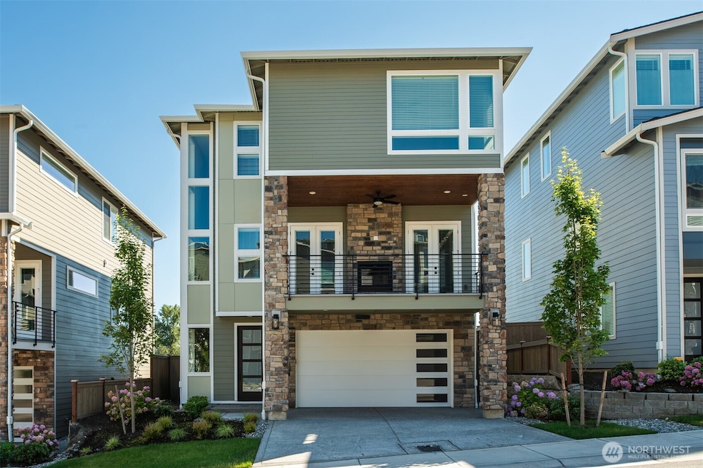 Example of the Braeburn floor plan to be located at 13031 75th Place S