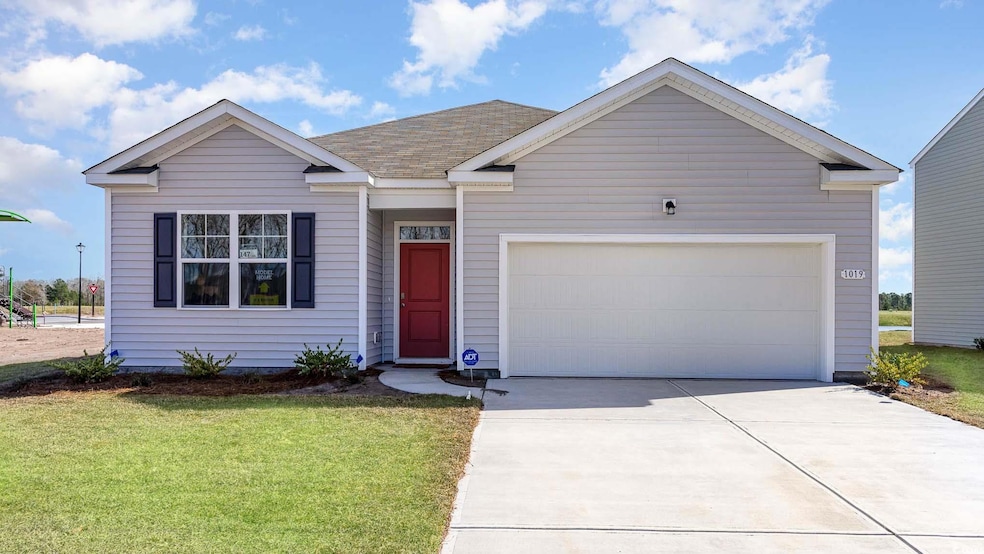 View of front of house featuring a garage and a fr