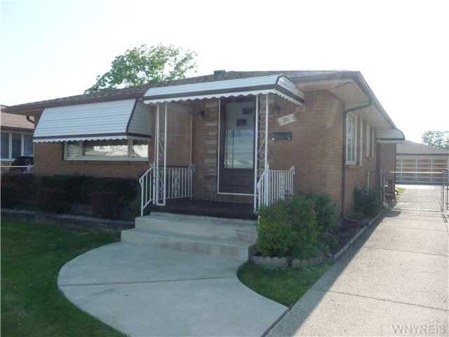 Exterior Front. All brick ranch with 2.5 garage.  