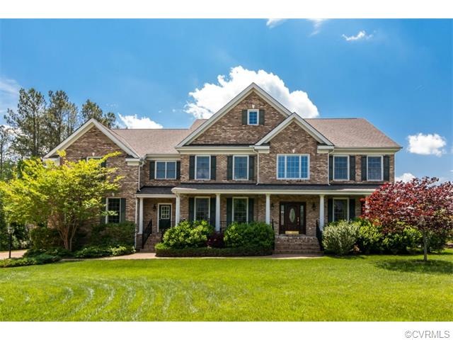 Gracious brick Transitional with inviting porch