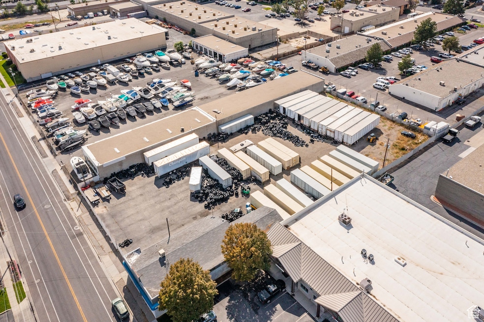 Bird's eye view of industrial structures