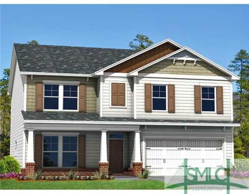 Exterior Front. (Rendering) Home under constructio