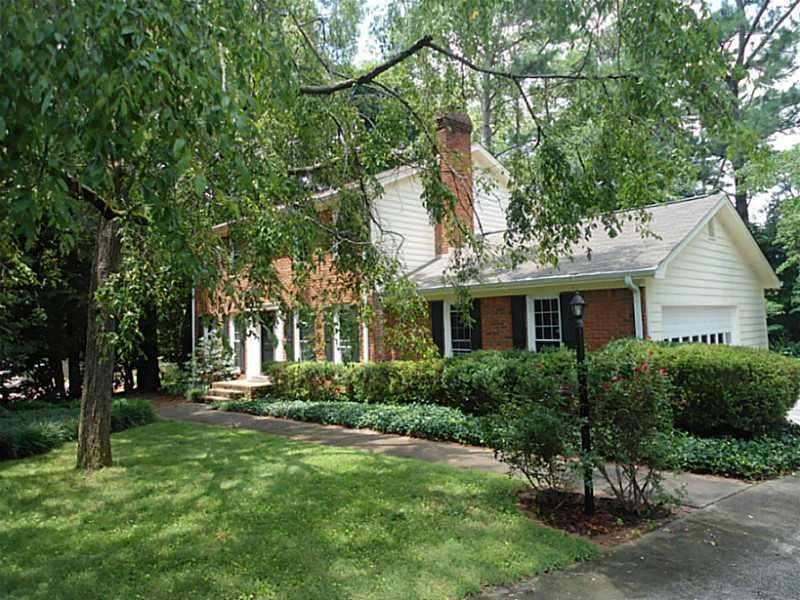 Exterior Front. Brick Front traditional features a
