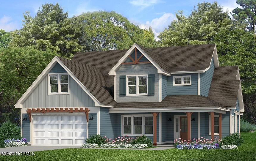 (1) 205 Carmine Road- Front Elevation