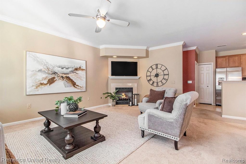 Spacious, elegant living area