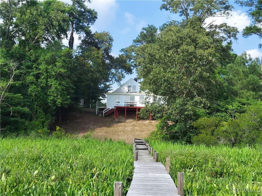 Front of property with a deck