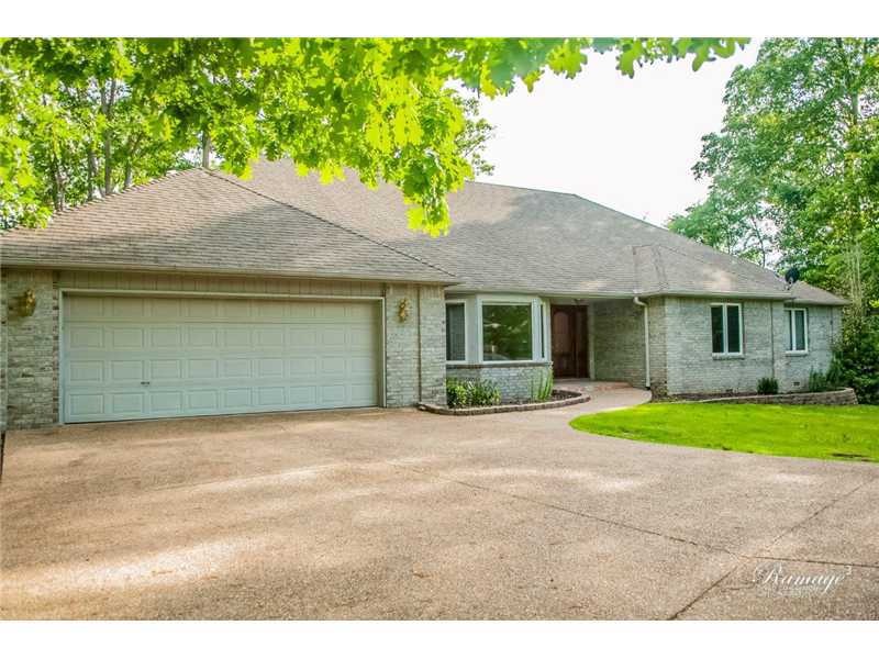 Exterior Front. Custom home built by Neil Bachman.  Sits right on the Little Sugar Creek