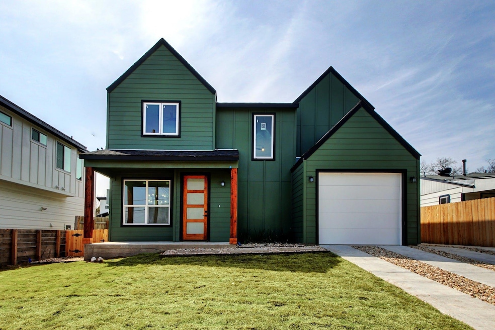 View of front of house with board and batten sidi