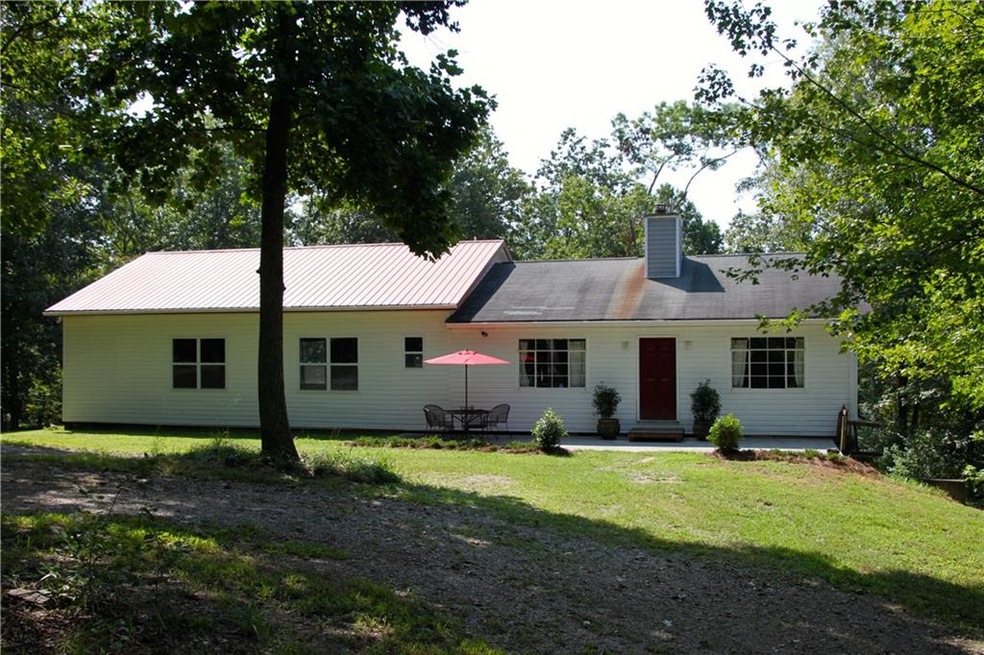 Original Structure on the Right, Newer under metal