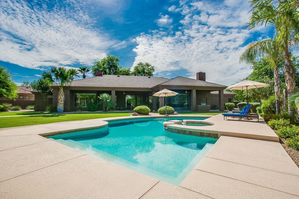 exterior back and pool