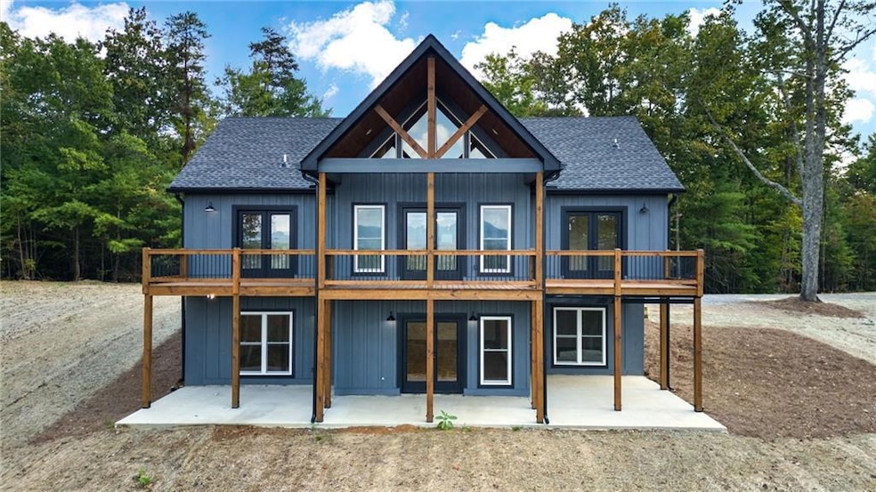 New home on 5.66 acres . Year round mountain view.