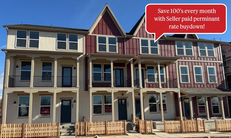 Craftsman inspired home with board and batten siding, a fenced front yard, and a porch