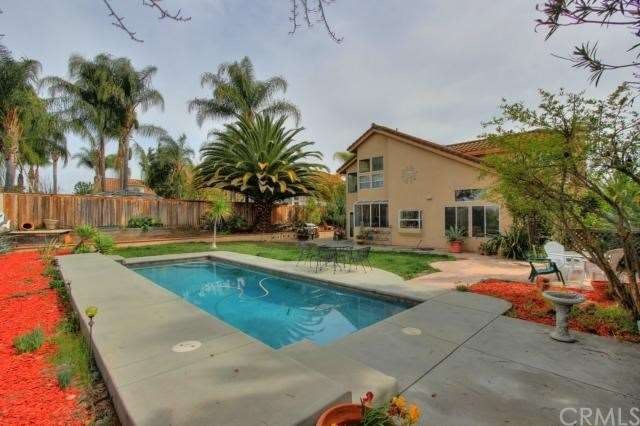 Landscaped Backyard with Pool