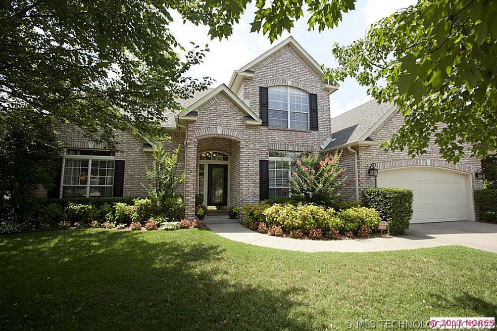 Fabulously updated on lovely shaded lot in Jenks S