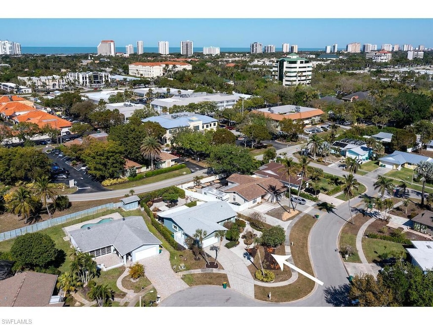 Aerial view featuring a city view