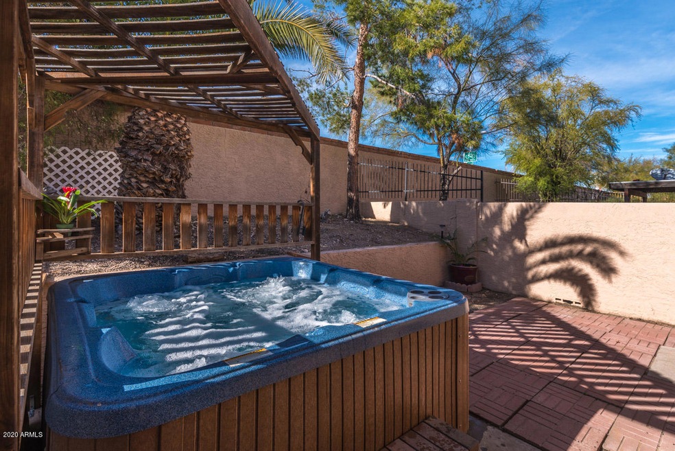 Backyard with Spa