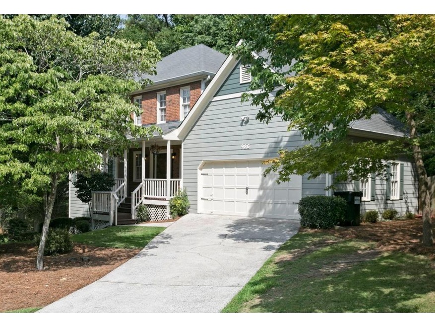 Professionally landscaped yard