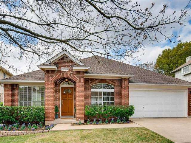 Single story Buffington Homes backing to the green