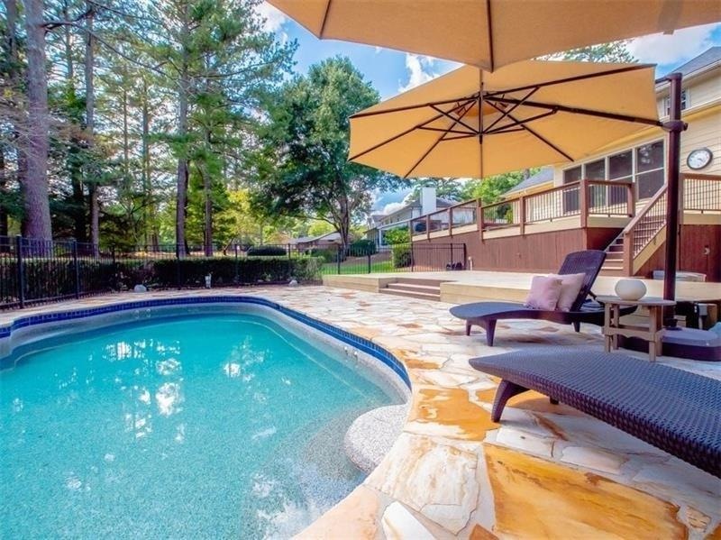 Gorgeous Salt water pool with a heater and a chill