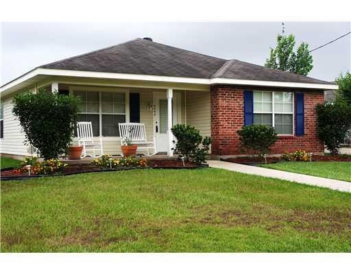 Exterior Front. Front view on corner lot