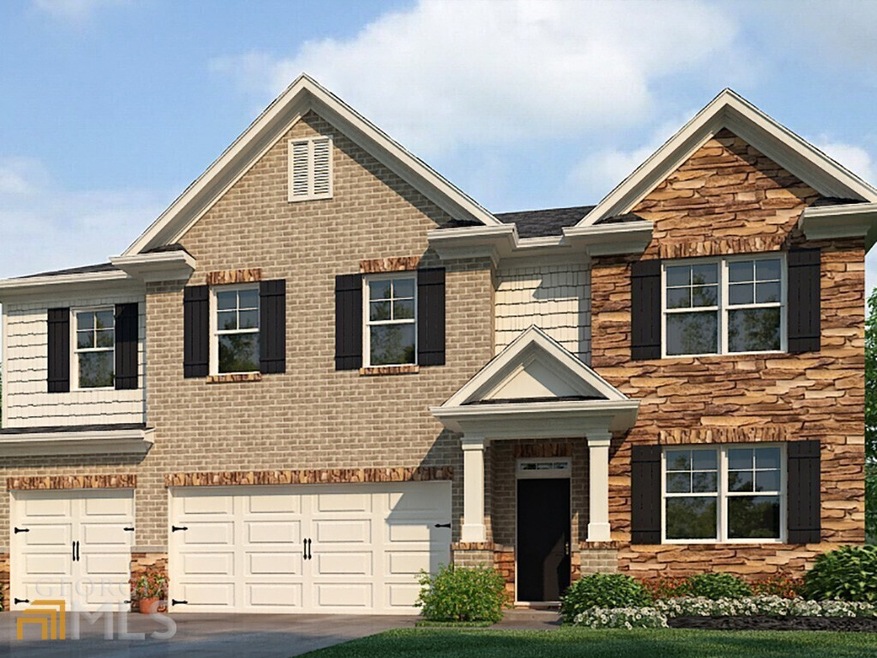 color rendering. not actual home. sample same plan