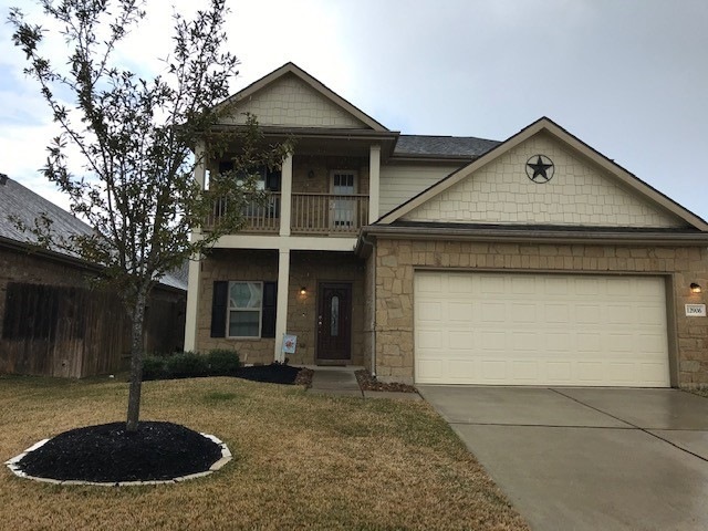 Lovely family HOME with 4 bedrooms + Game Room. Covered Patio. Brick and Stone elevation. Front porch and balcony.