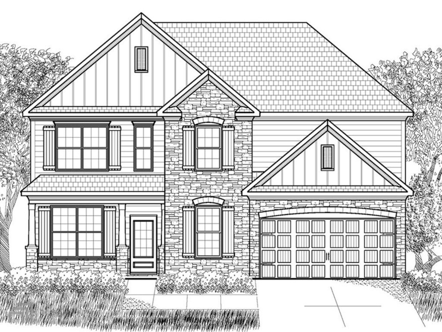 The Grayson Elevation C at Loring in Cumming, Geor