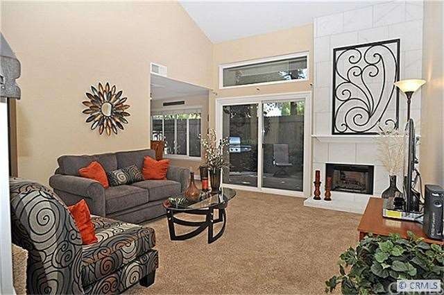 View of main living area. Fireplace has brand new 
