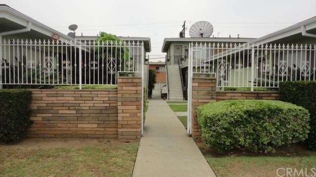 Nice gated entry shared by the two buildings.