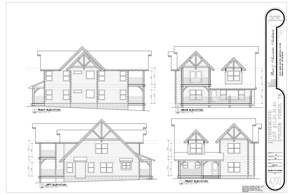4 bed front elevation