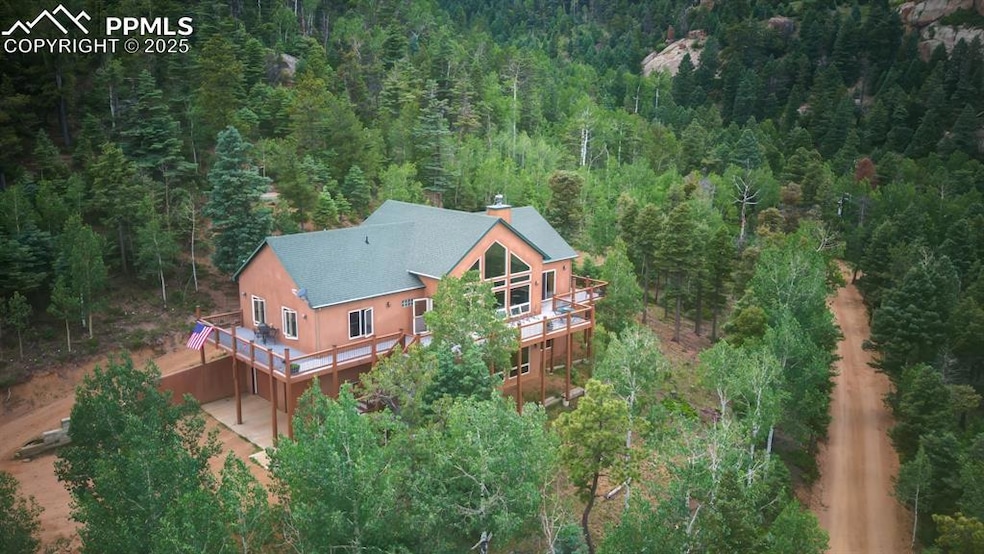 Aerial view of this amazing Custom mountain home!!