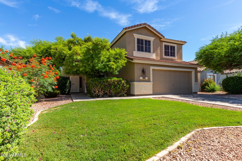 Lush front yard