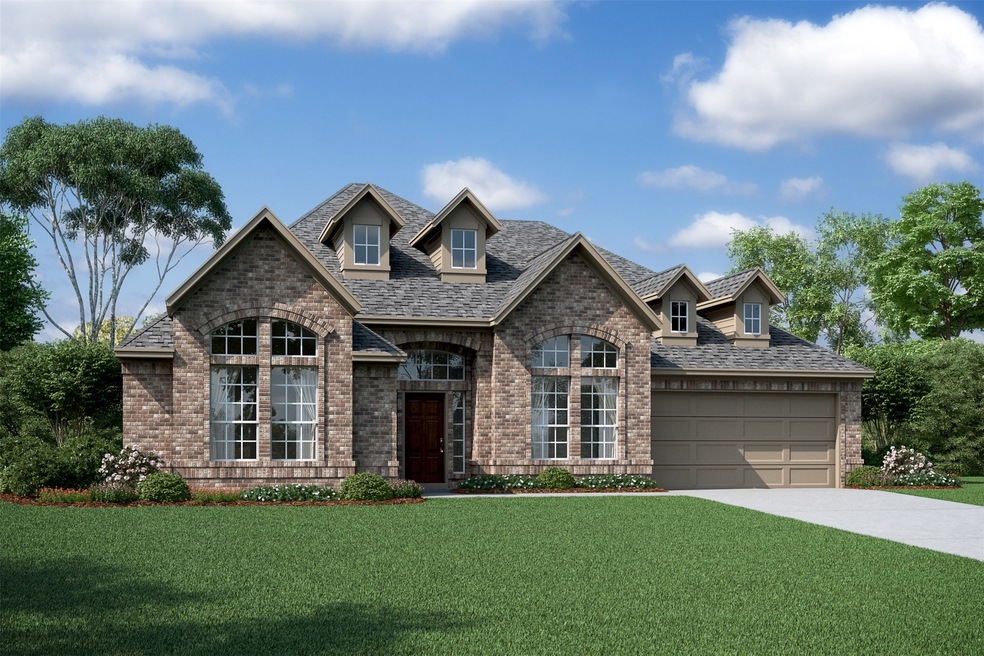 Gorgeous Raymond design by K. Hovnanian Homes with brick elevation B in beautiful Enclave at Northpointe.  (Artist rendering for illustrative purposes only)