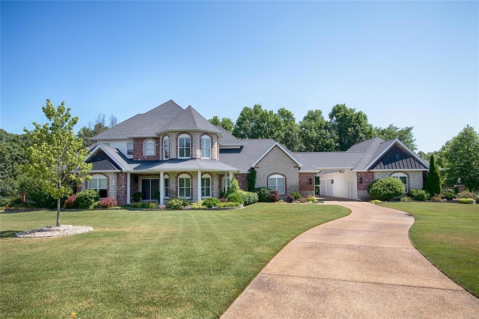 BEAUTIFUL BRICK AND STONE FRONT ELEVATION