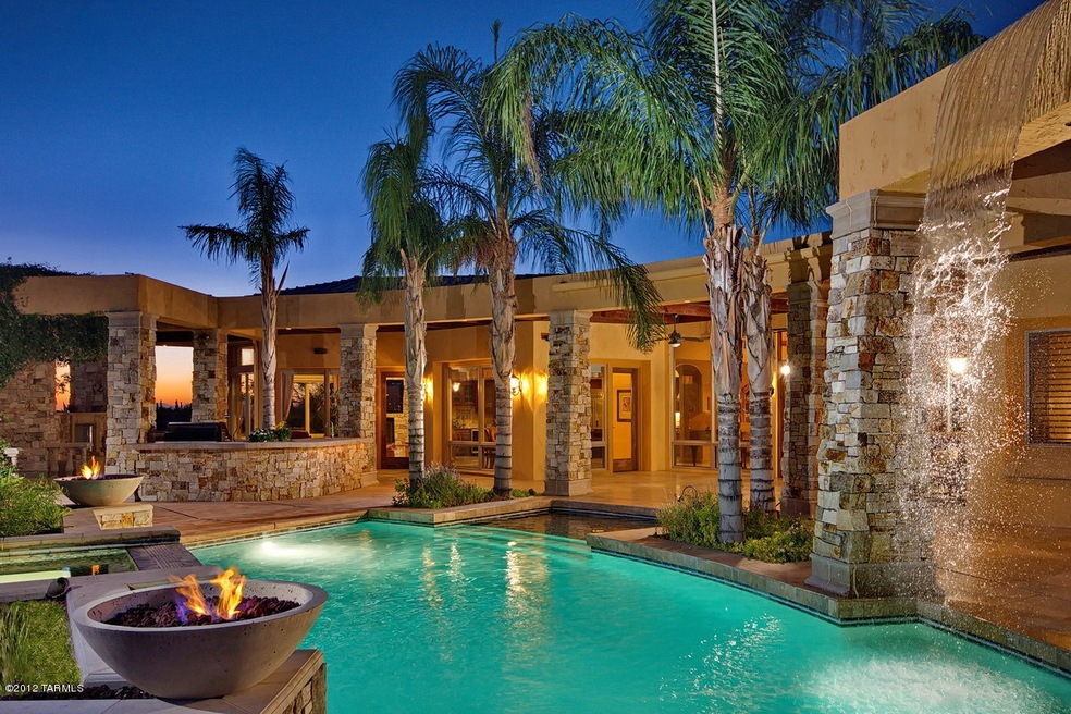 Pool Side at Sunset