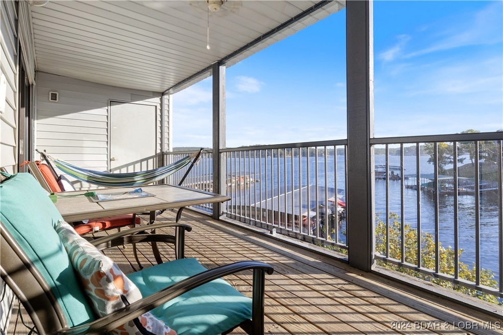 Take in big water views from your screened in deck