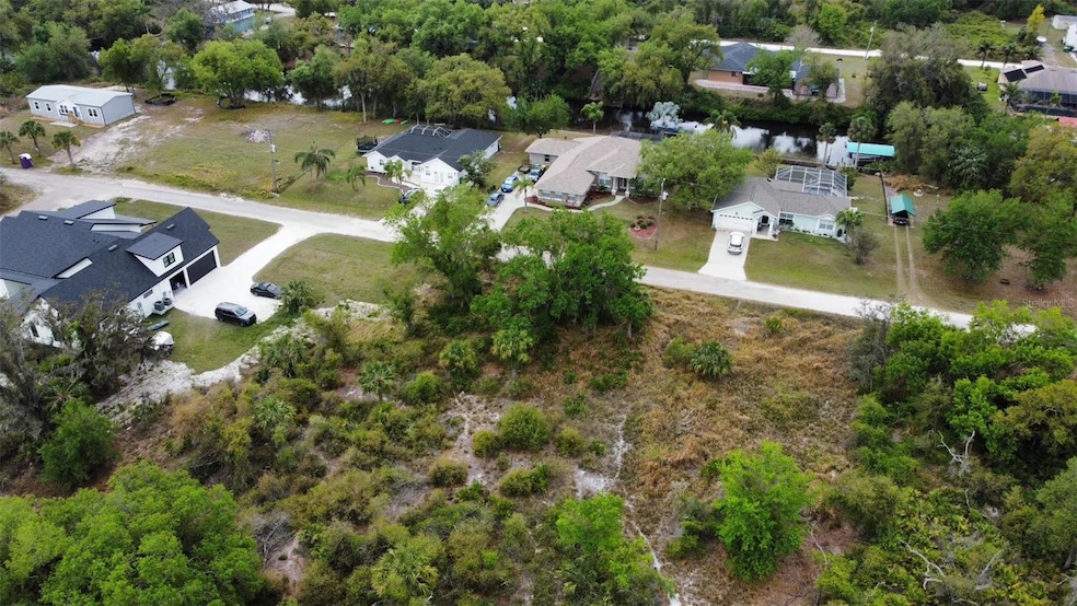 Arial view from the rear side of lot