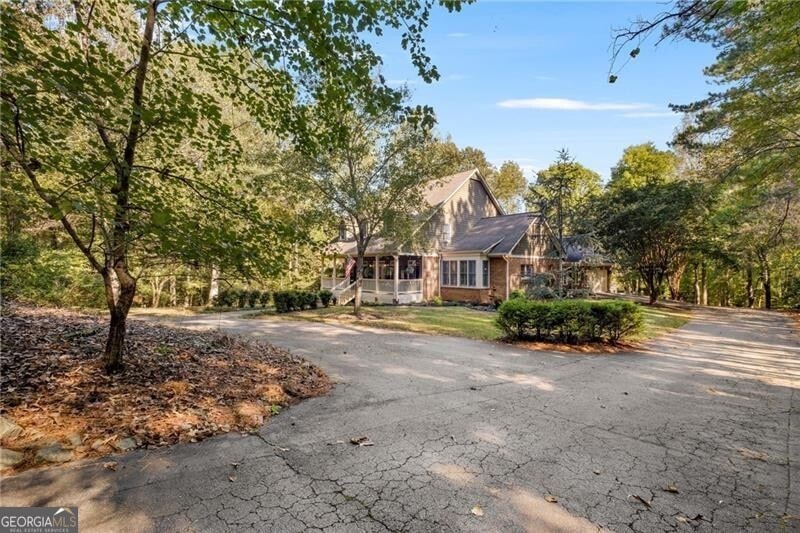 View of front of property with a porch