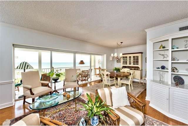 Living Room and Dining with views to lanai and Gul
